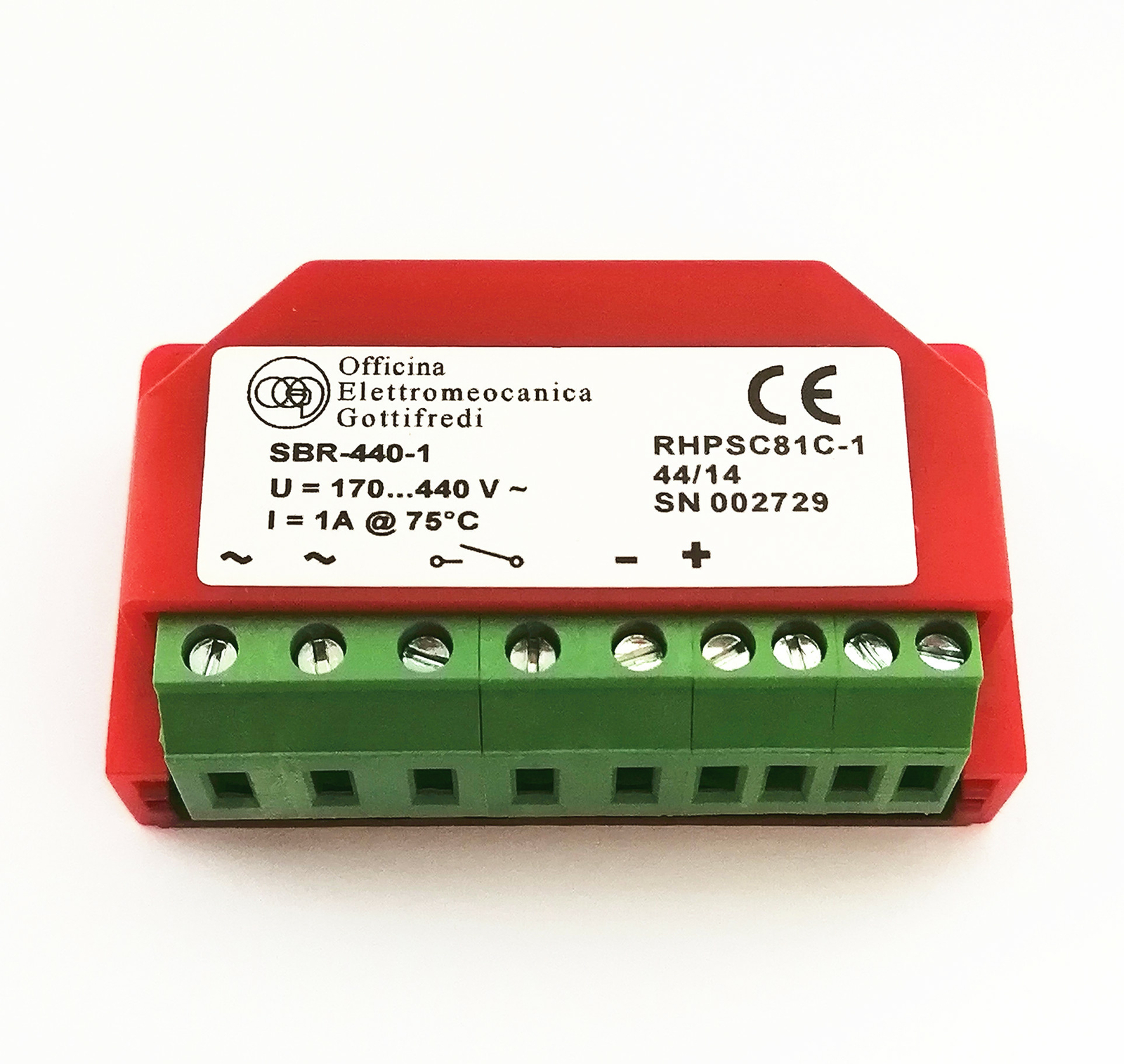 OEG SBR-440-1 U=170...440 V~ I=1A @75℃ RHPSC81C-1 motor brake rectifier