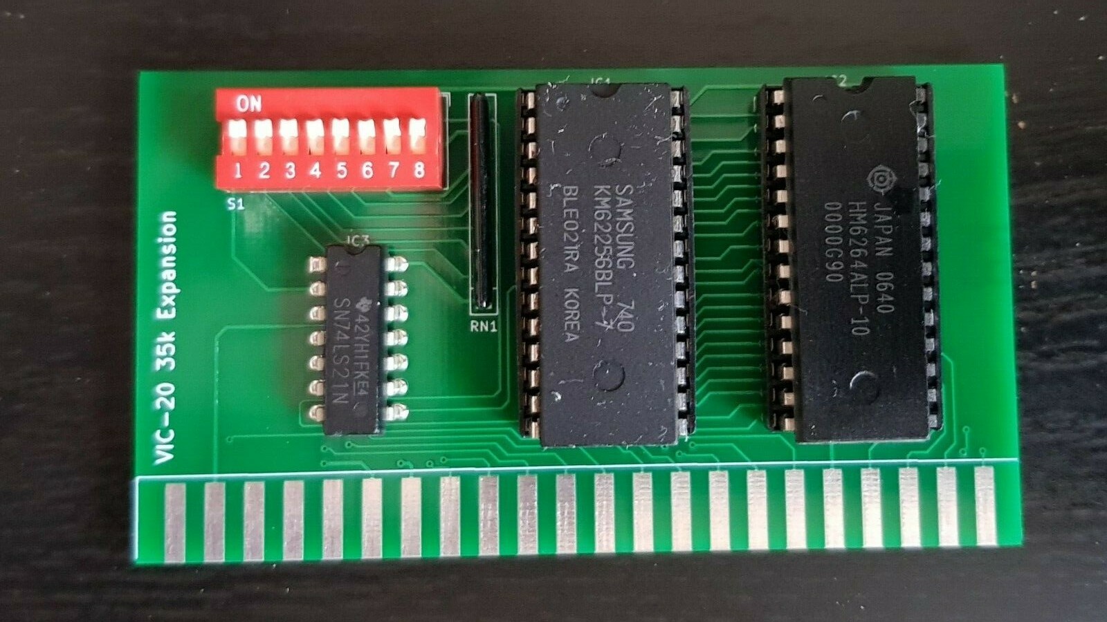 🇬🇧 Memory expansion cartridge for Commodore VIC-20 configurable up to 35k RAM