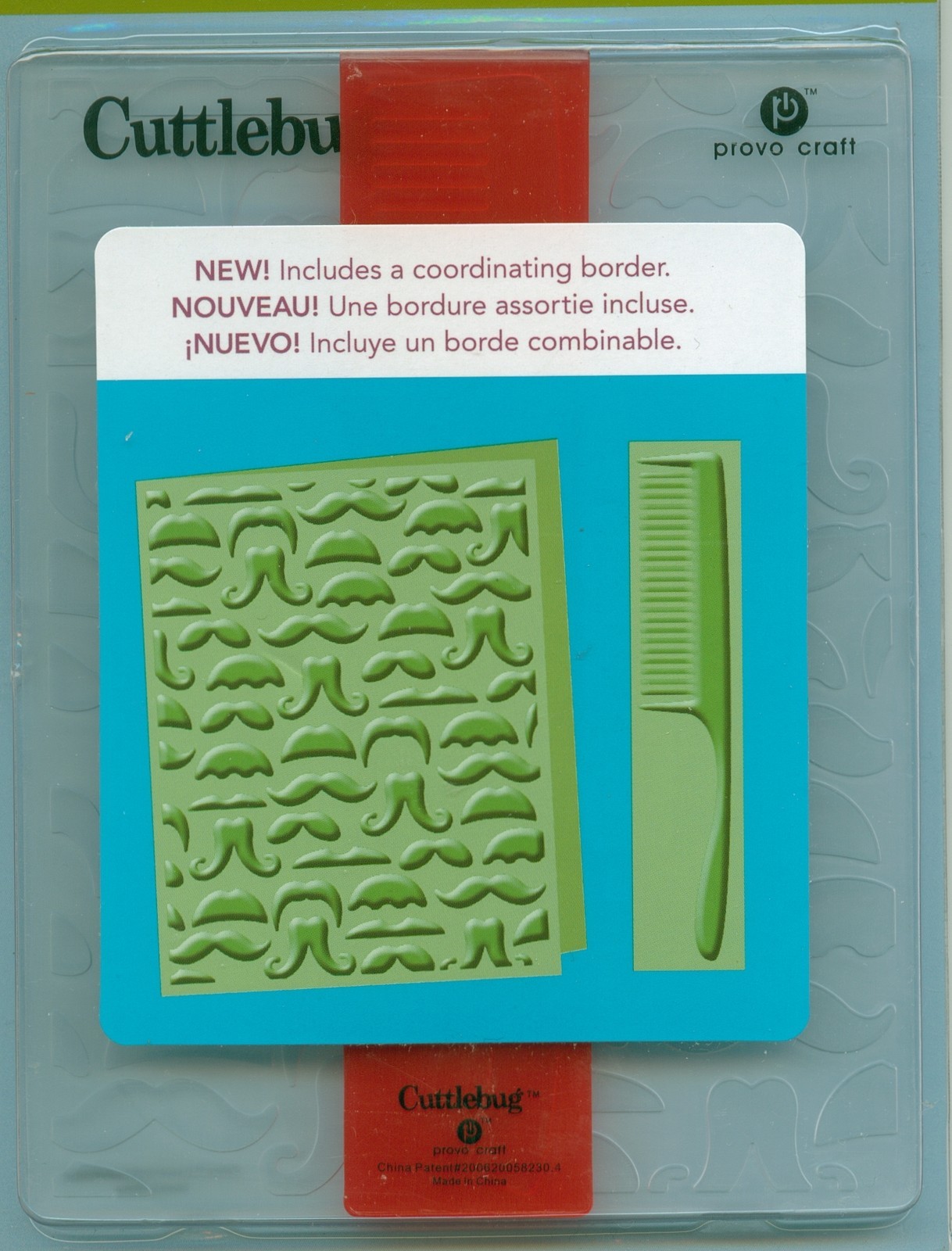 CUTTLEBUG 4.25 x 5.75 embossing folder MR MAVERICK plus BORDER