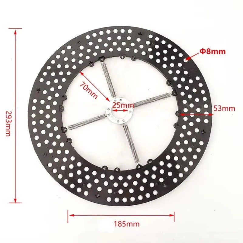 2Pcs wheel aligner turntable inner disc with rolling ball of 8mm diameter