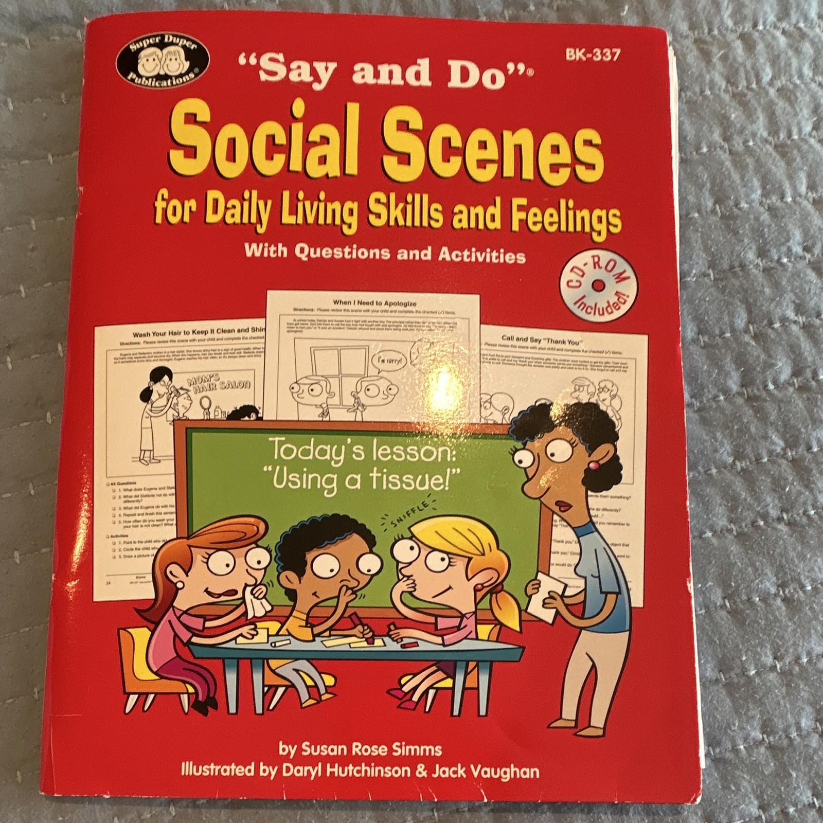 Say and Do Social Scenes Daily Living Skills & Feelings Book+CD-ROM BK-337