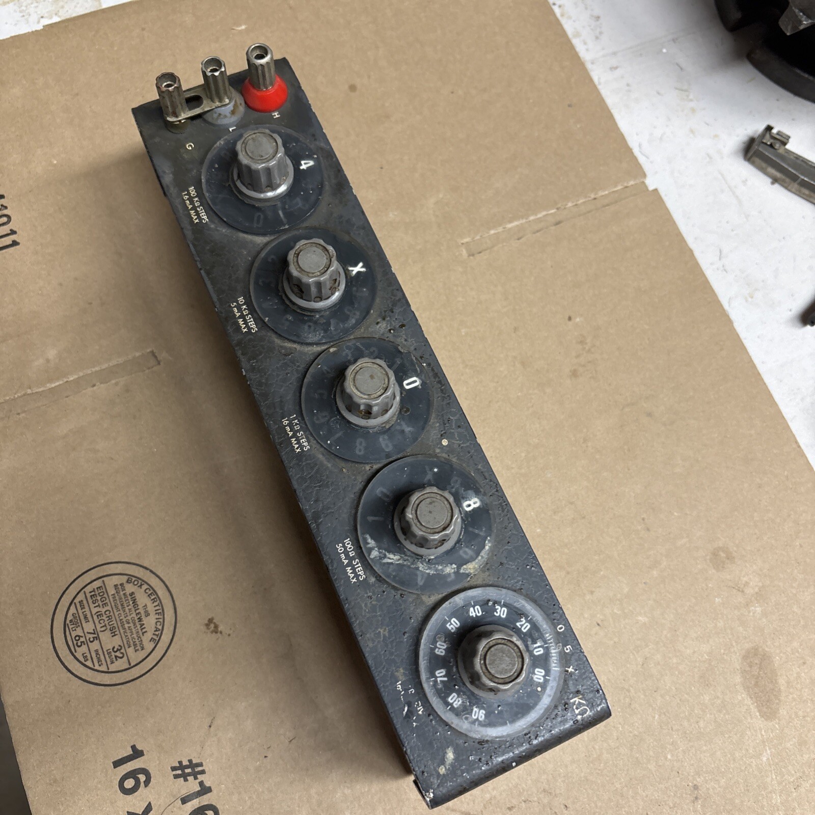 GENERAL RADIO Co DECADE RESISTOR TYPE 1434-QC