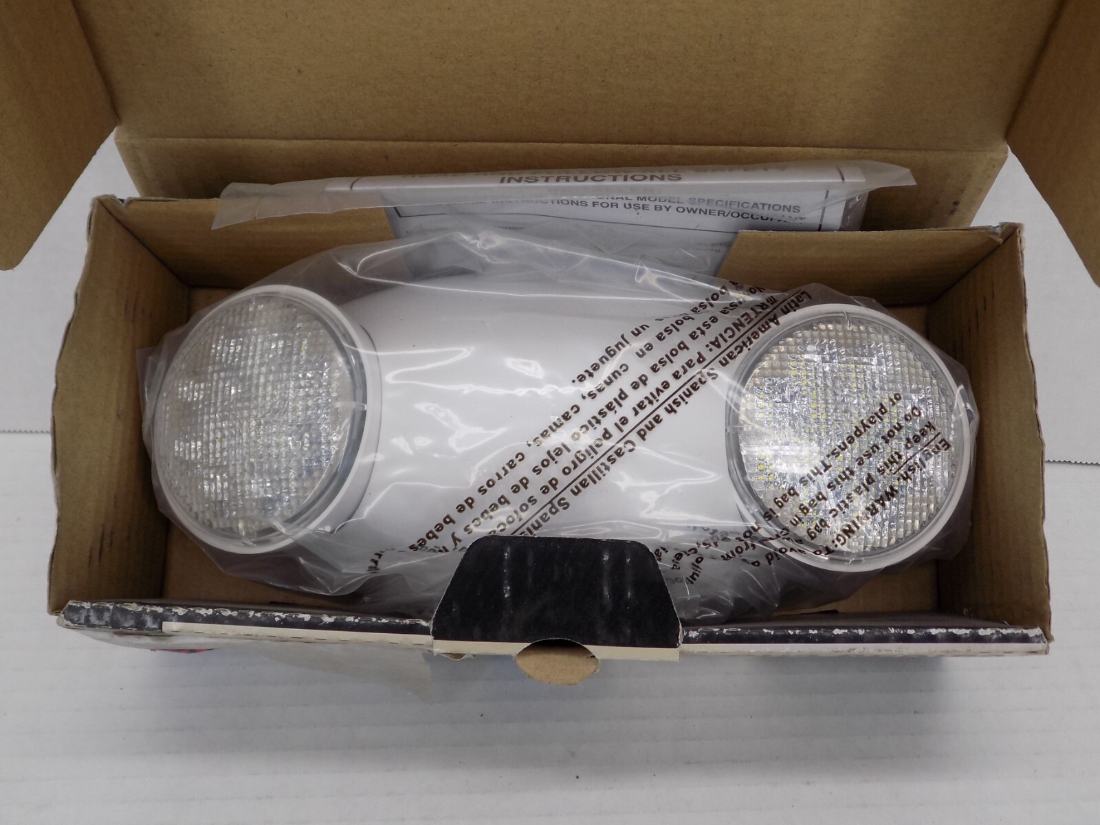 Compass 2-Watt 3-Volt DC White Integrated LED Emergency Light with Long-Life Nic