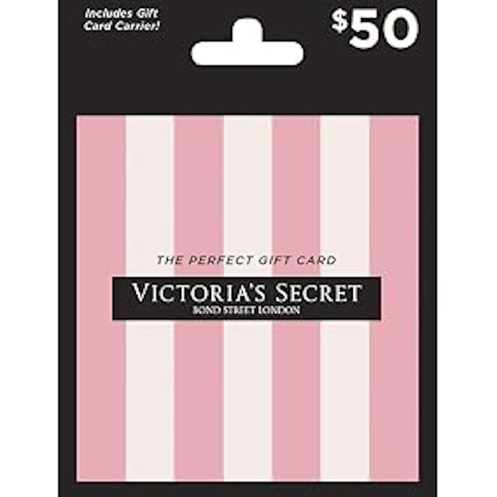 $50 VICTORIA'S SECRET. Gift Card – Physical Card – Unused / New