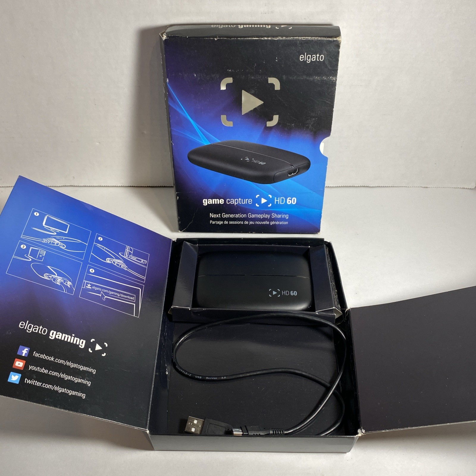 Elgato Game Capture HD60 Capture Card For Consoles Gameplay Sharing HD 60