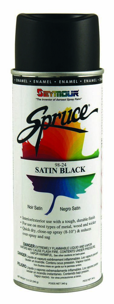 Seymour Paint Paint Spruce General Use Semi-gloss Black 98-24