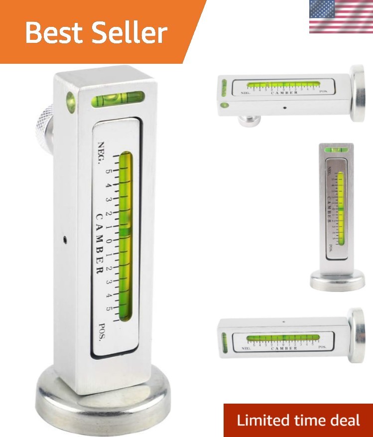 Lightweight Magnetic Wheel Alignment Gauge - Ensure Perfect Camber Adjustments