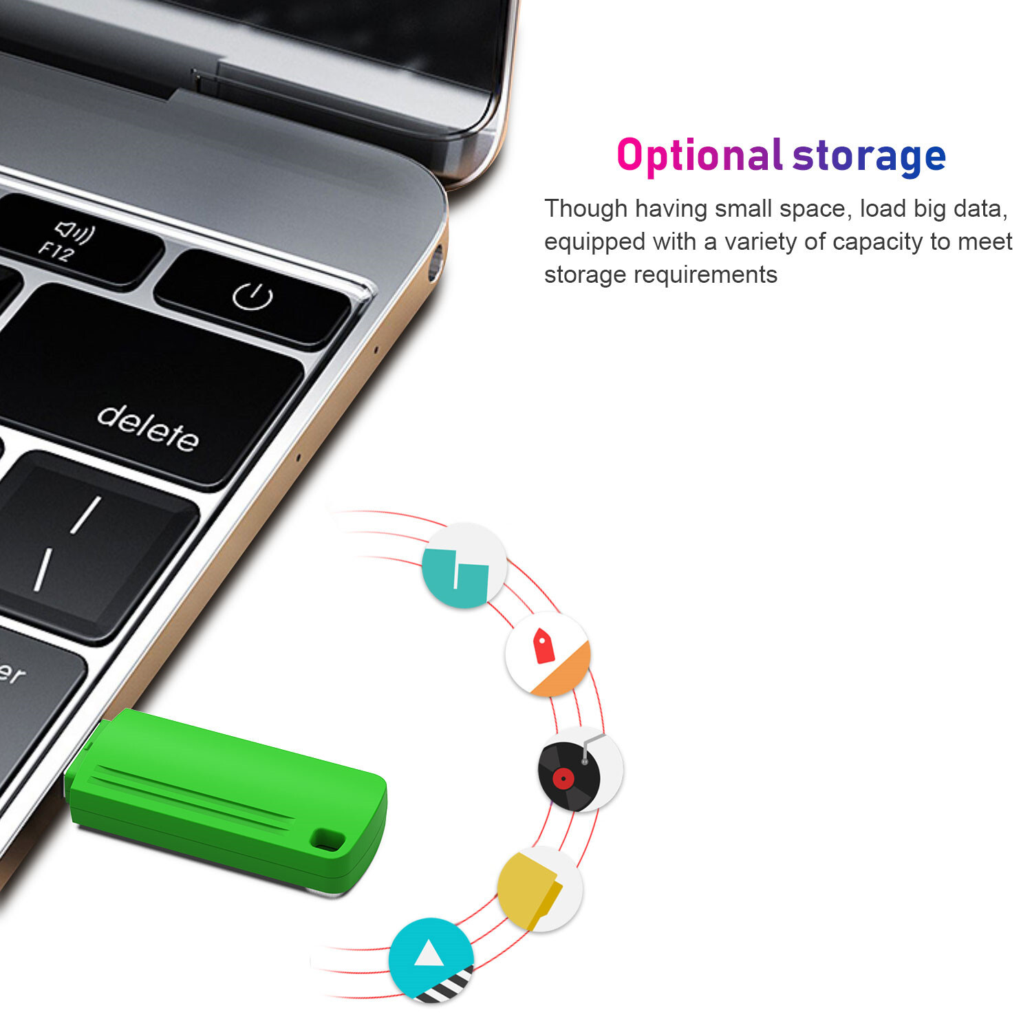 1x 128GB USB 2.0 Flash Drive Memory Stick Pen Drive U Disk Data Storage