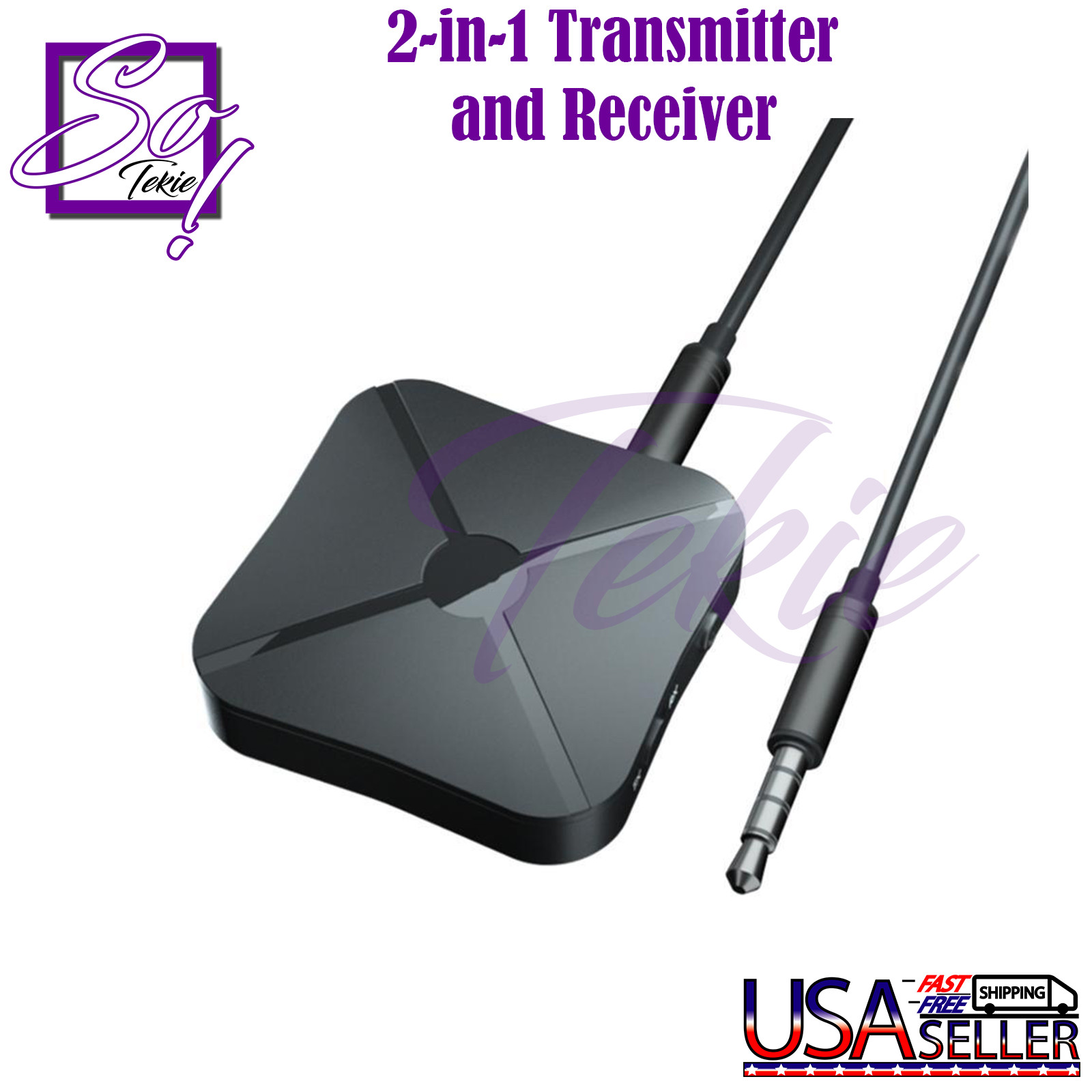 2in1 Bluetooth Transmitter Receiver Wireless Adapter TV Home Stereo A2DP Audio