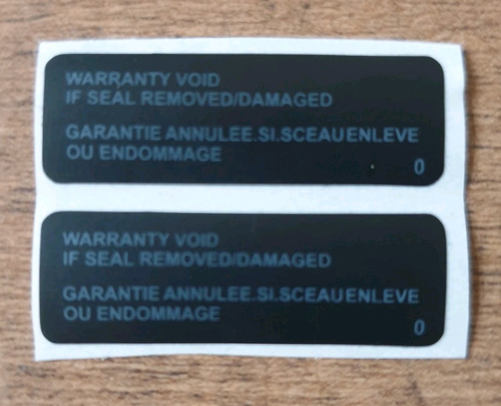 2× PLAYSTATION 5 PS5 Warranty Void Label Tamper Seal Sticker