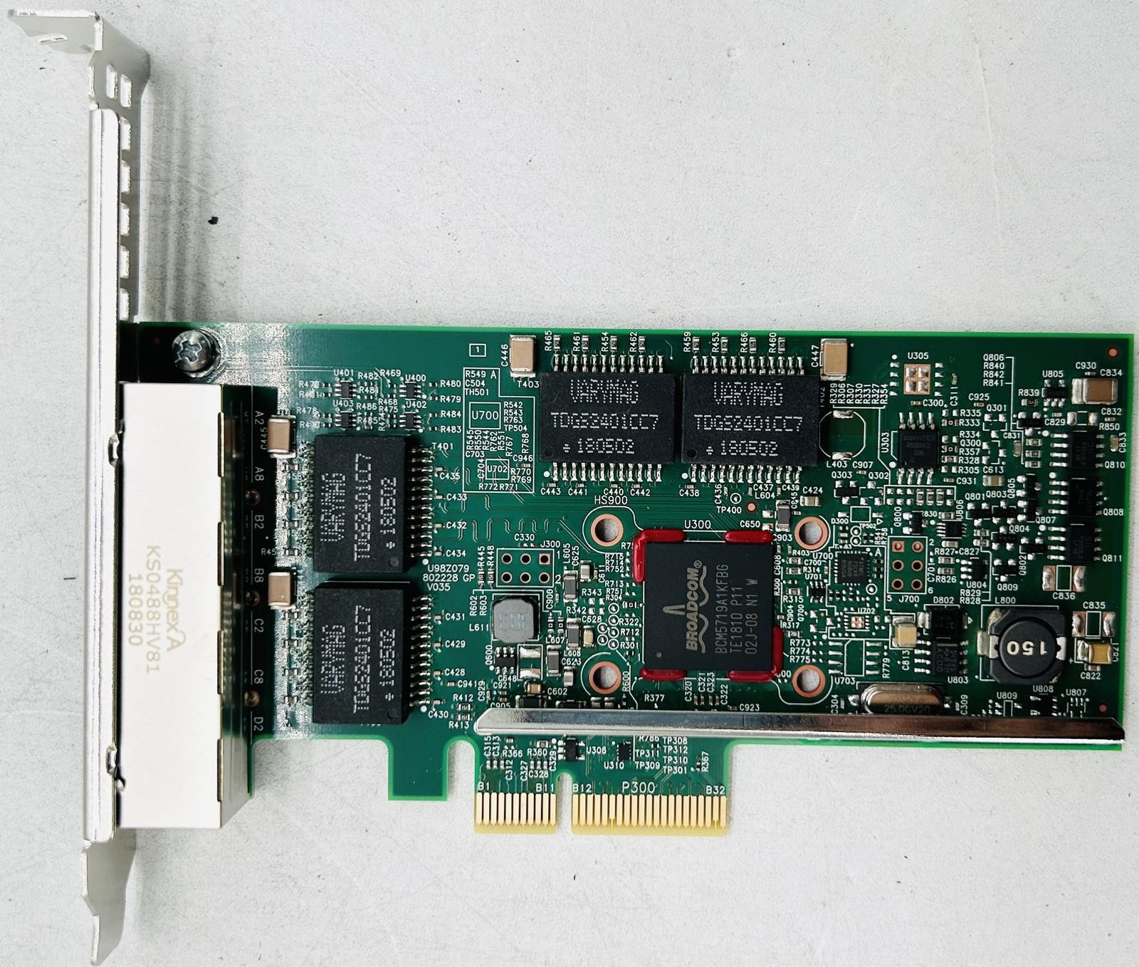 4X DELL HY7RM BROADCOM 5719 QUAD-PORT 1GB PCIe NETWORK ADAPTERS