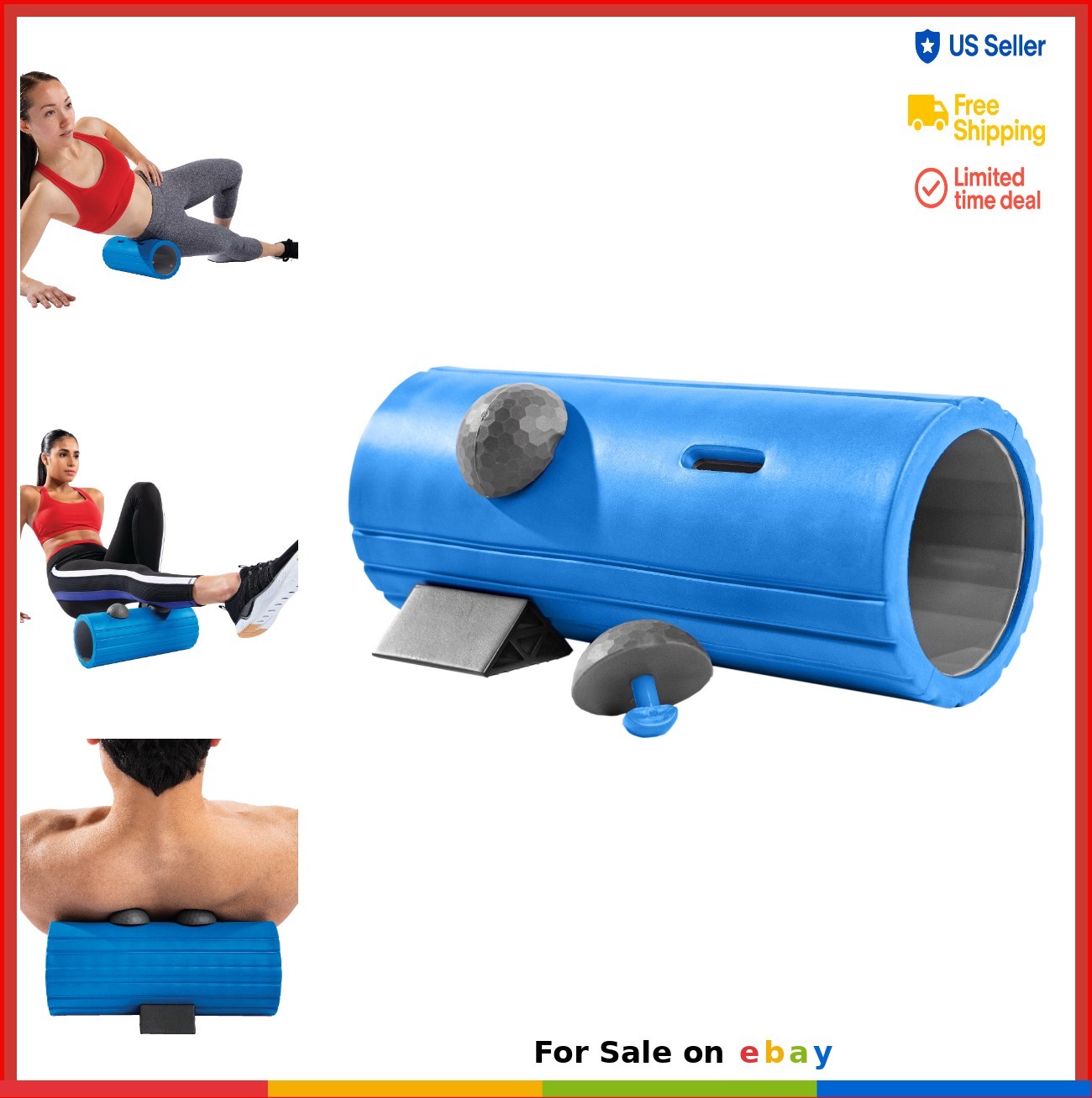 Hollow Core Foam Roller 13 Inch Adjustable Evo Focus Points Deep Tissue Massage