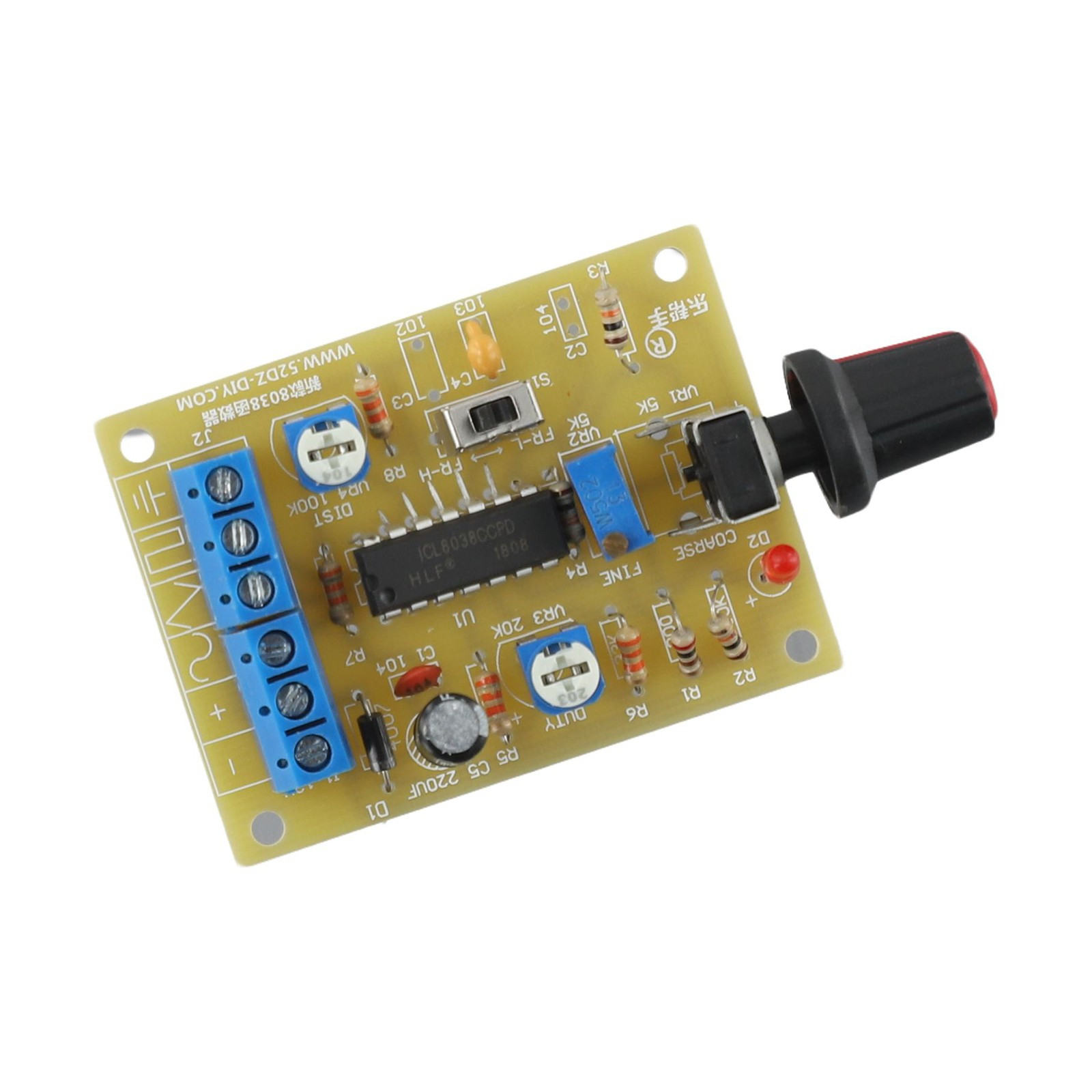 8038 IC Function Generator Sine Triangle & Square Wave Circuit Board DIY Kit
