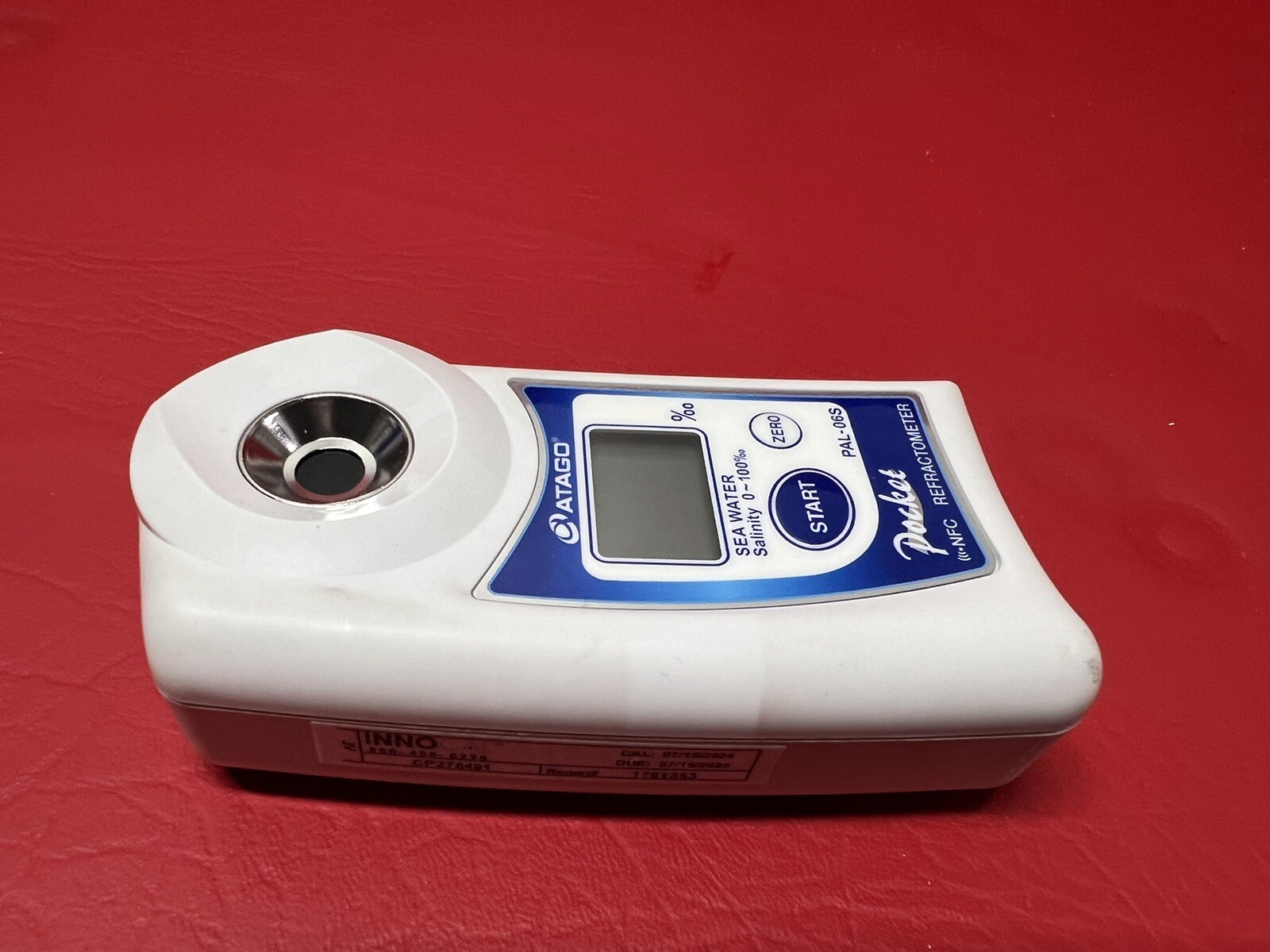 ATAGO PAL-06S SEAWATER SALINITY DIGITAL REFRACTOMETER