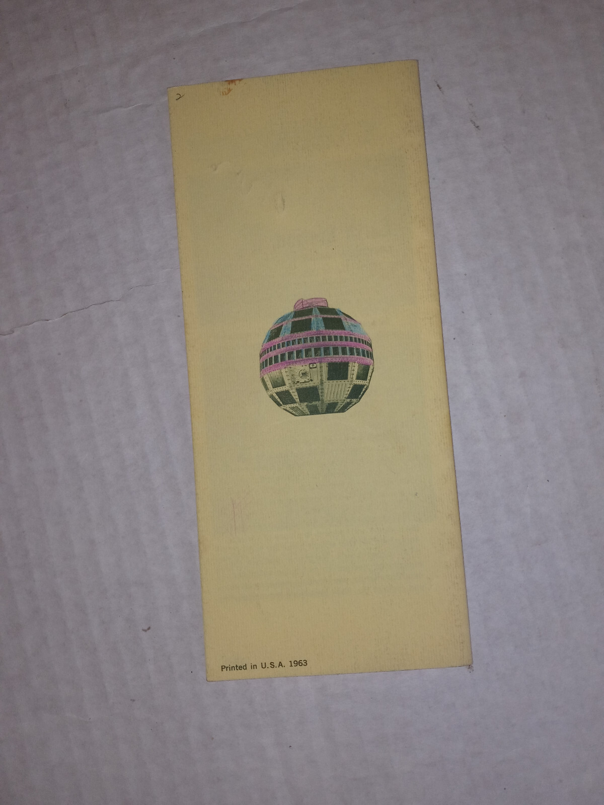 Vintage 1963 Bell System PROJECT TELSTAR EXPERIMENT Brochure