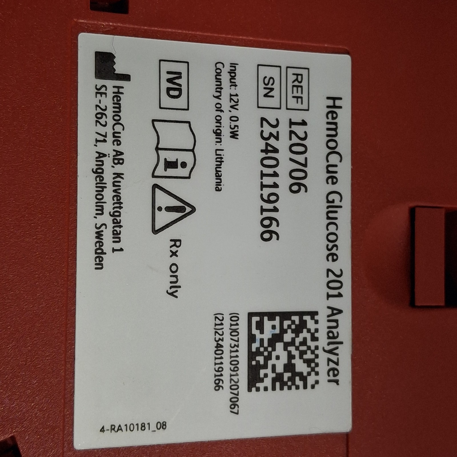HemoCue Glucose 201