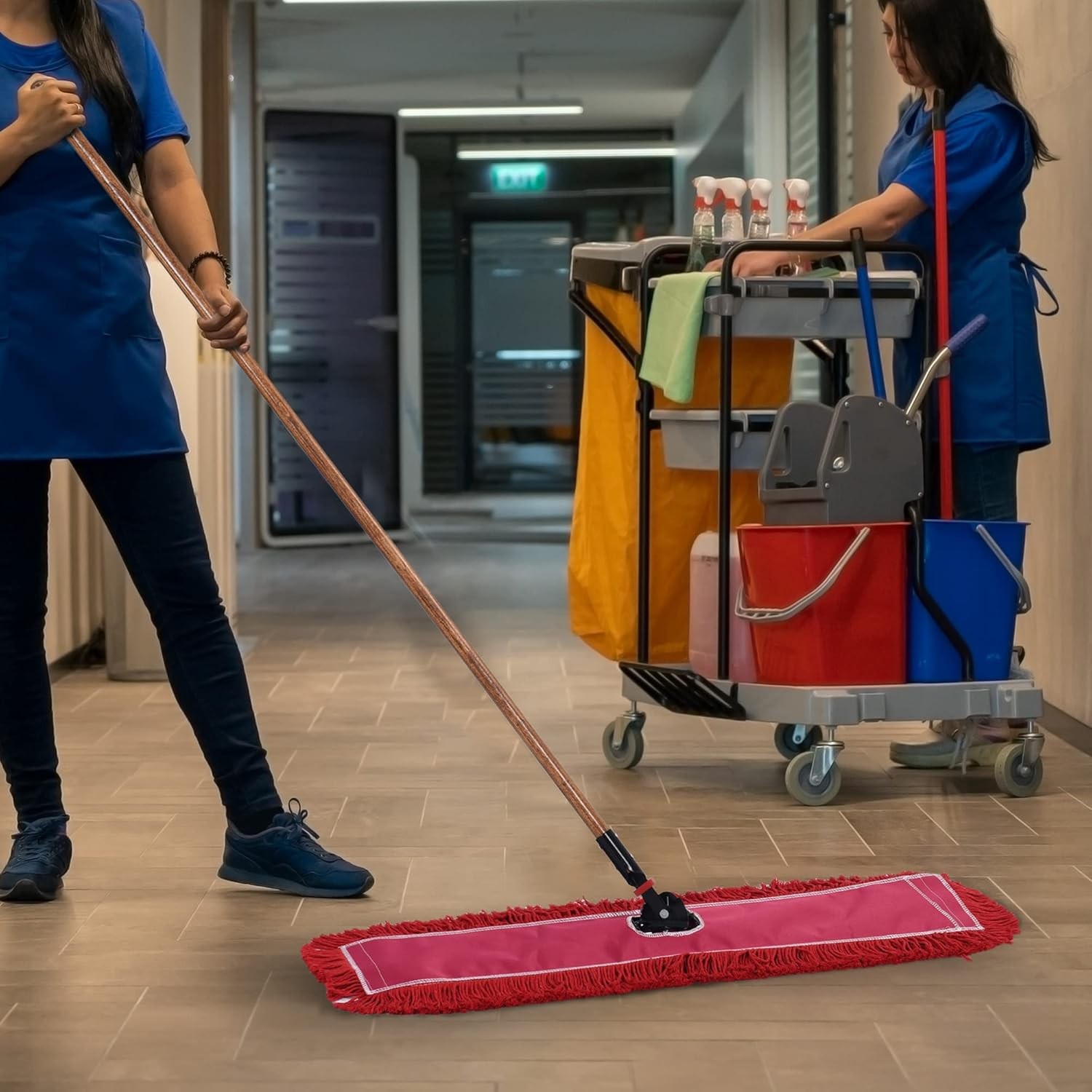 Matthew Cleaning 36'' Industrial Strength Cotton Dust Mop Refill Washable