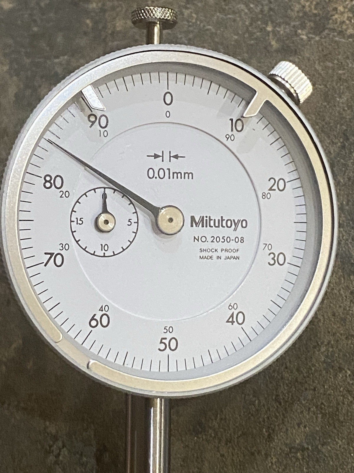 Mitutoyo Dial Indicator 2050-08 Shock Proof