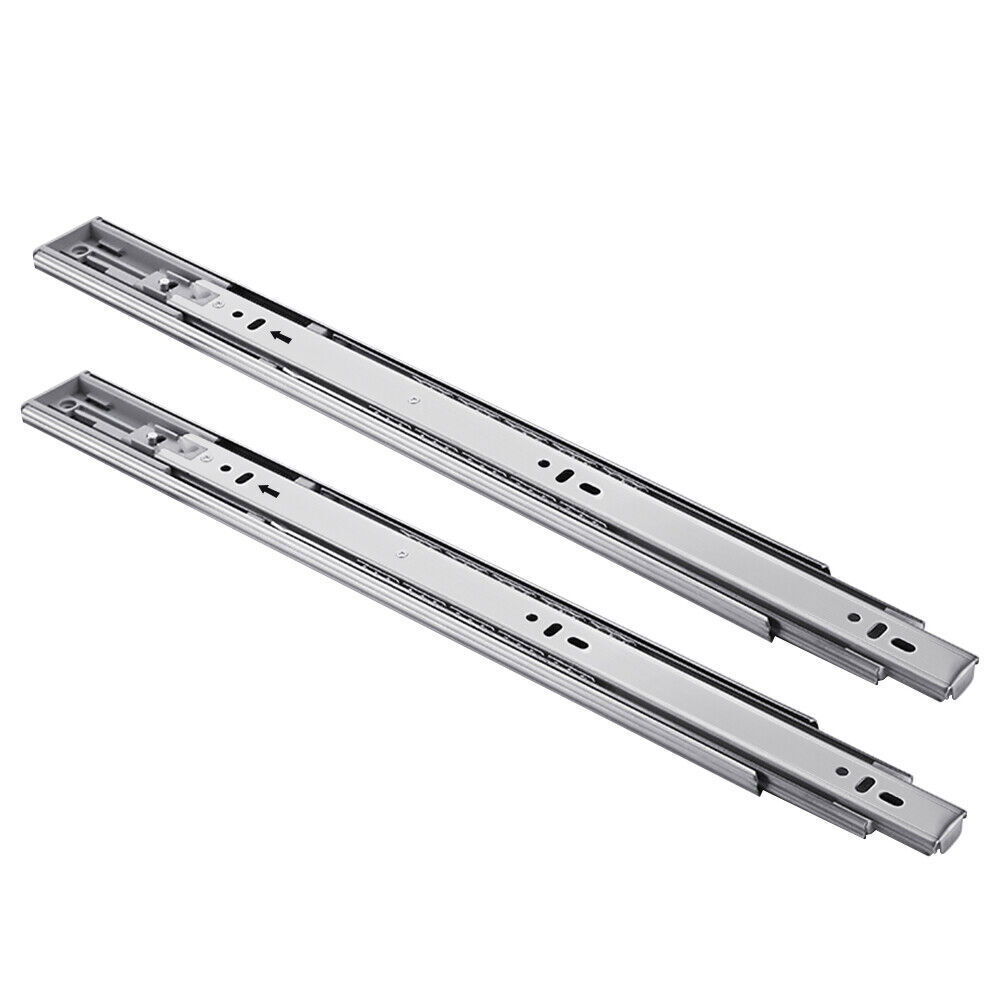 10 Pair Full Extension 100lb Ball Bearing Drawer Slides Soft/Self Close 10"-24"