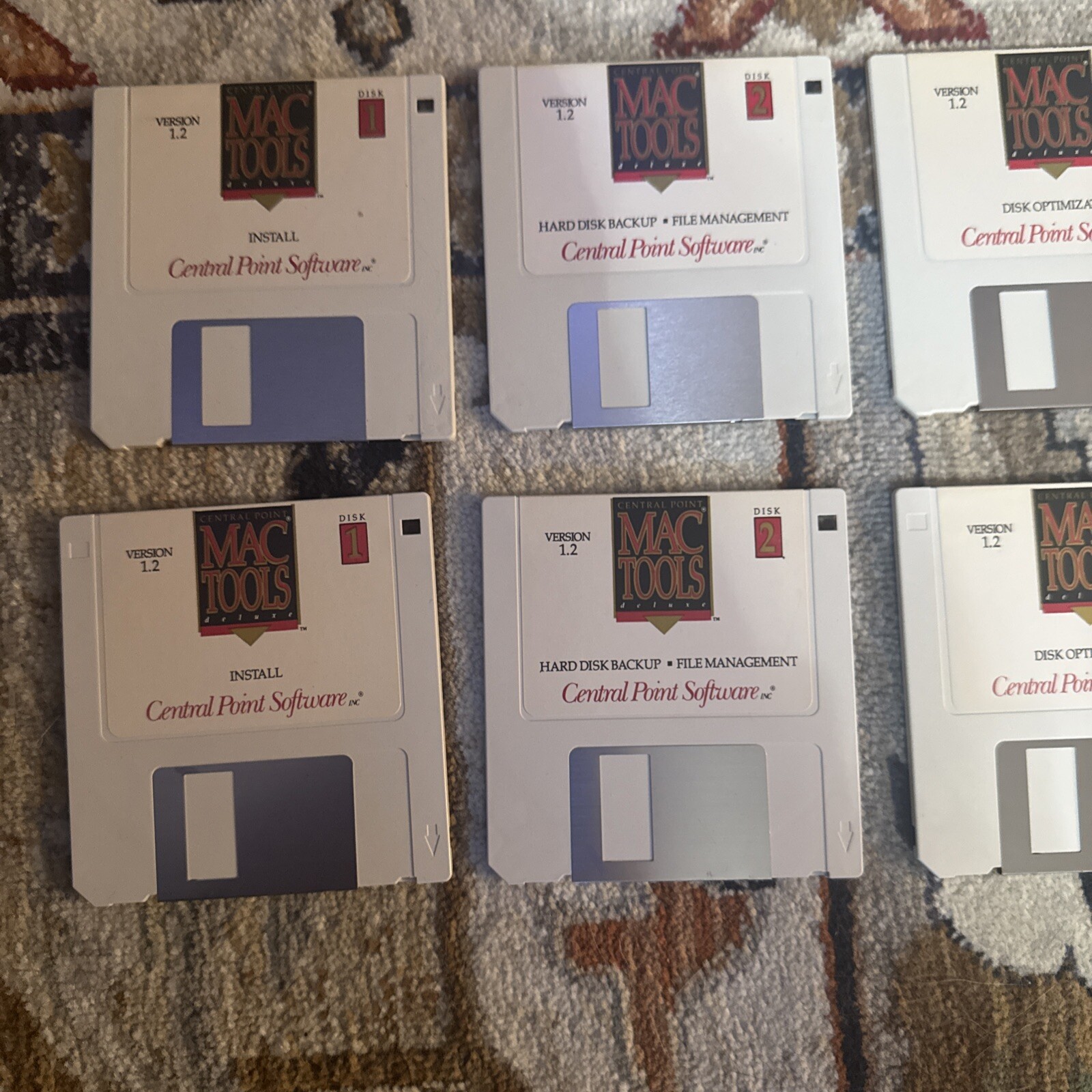 Central Point Software Mac Tools Deluxe 3.5” Floppy Disks Apple Macintosh 1.2