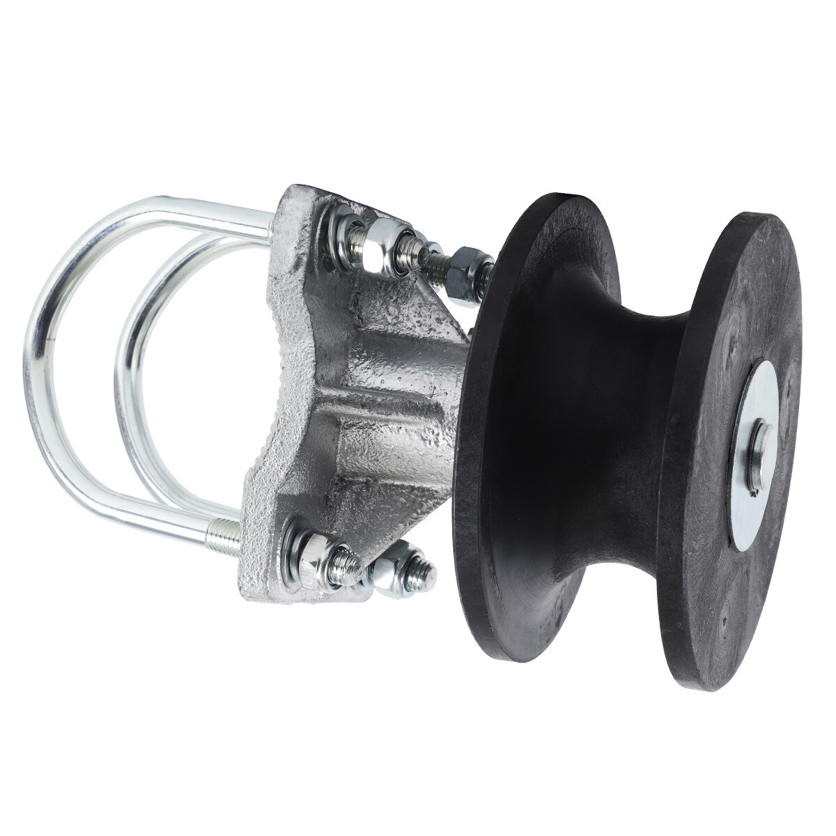 (2 Pack) 4" Round Post x 2 1/2" Round Gate Frame Premium Nylon Cantilever Roller