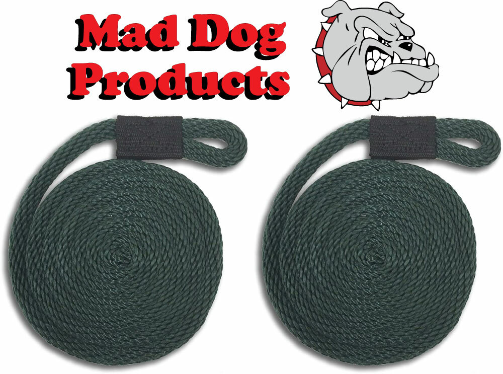 Forest Green Boating Fender Line - 3/8" x 6' - Sold in Pairs - Made in the USA