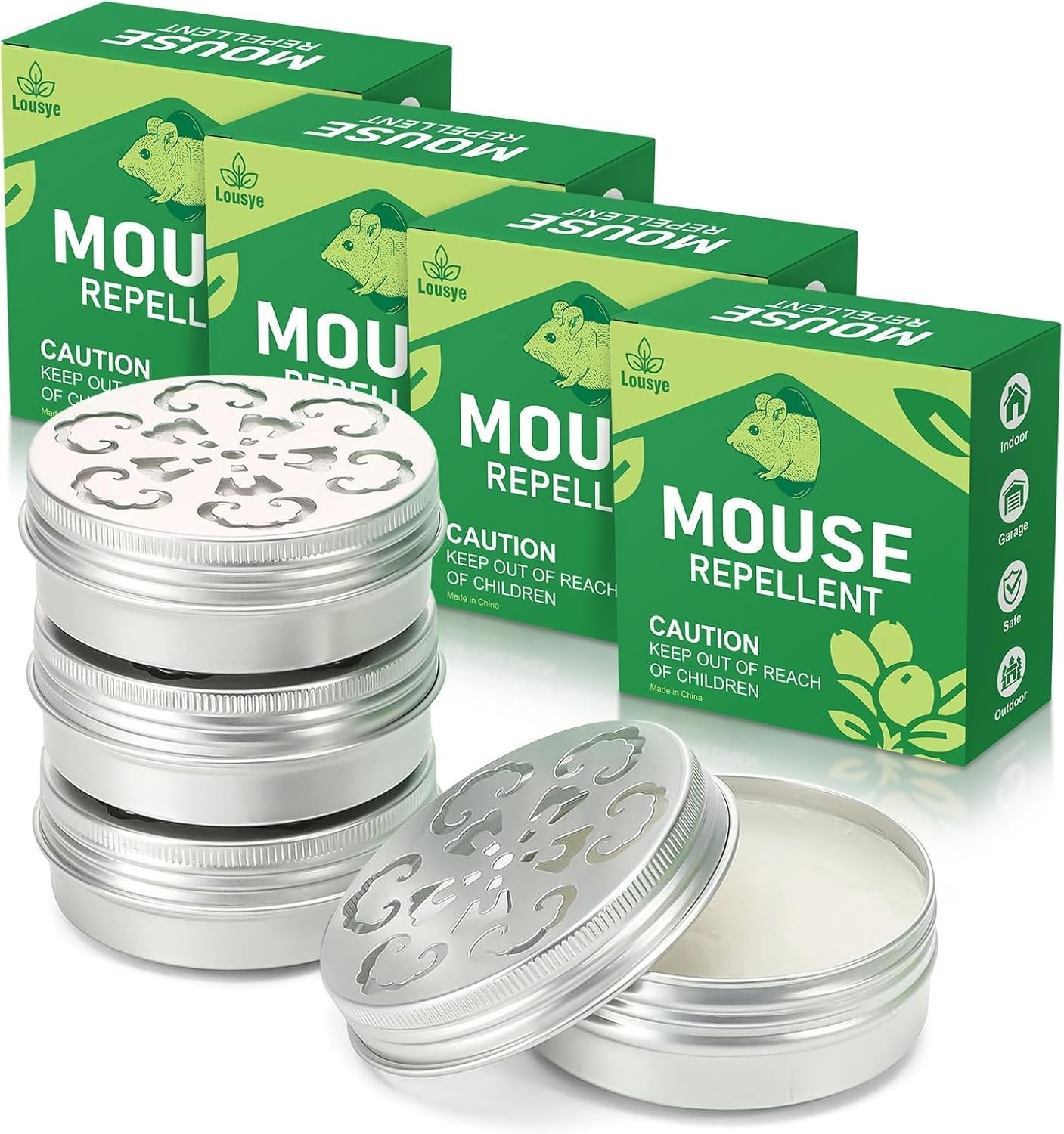 Rodent Repellent for Car Engines,4 Pack Mouse Repellent Peppermint Oil - Keep