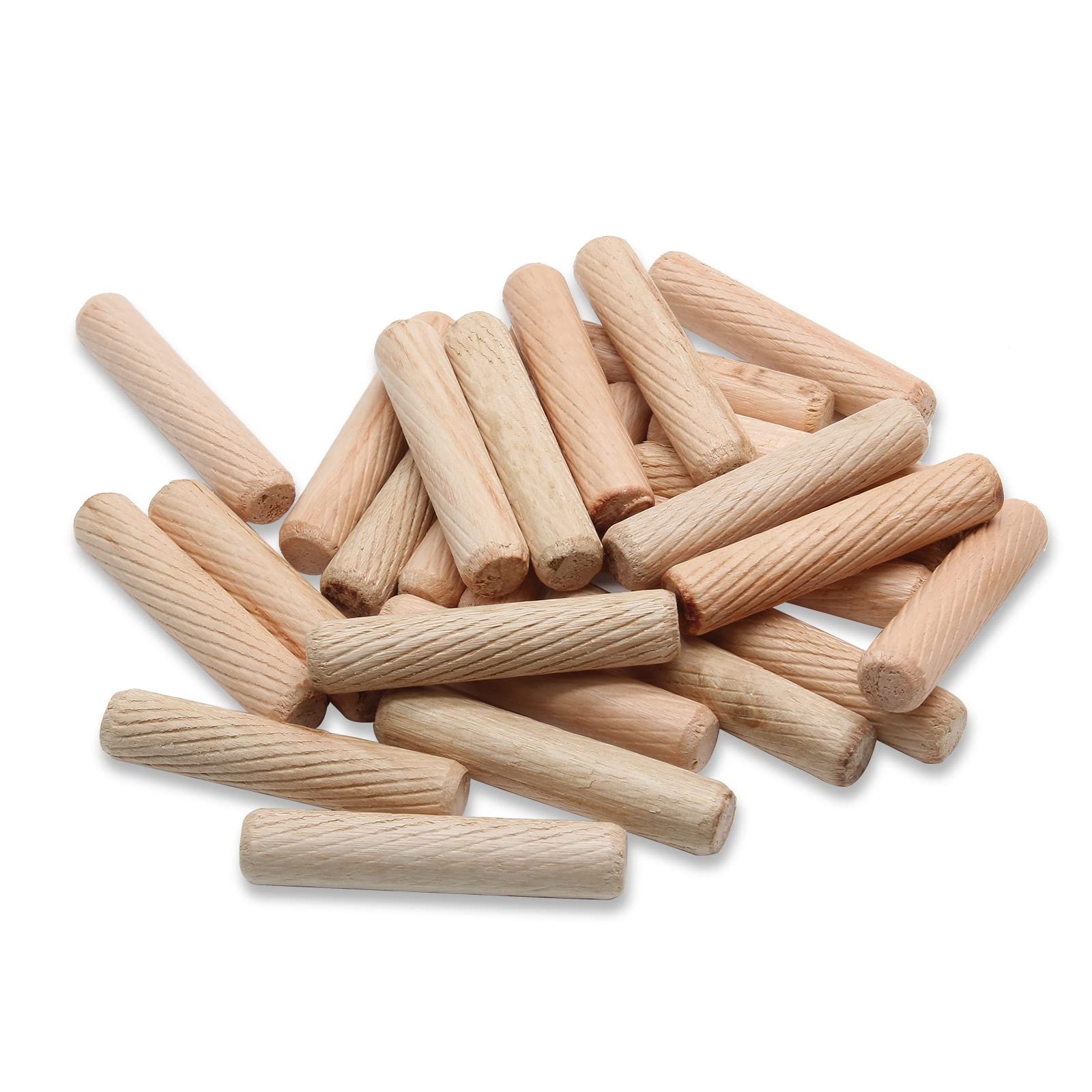 BokWin 100 Pack Wooden Dowel Pins 10mm x 50mm (Approx x - 100PCS