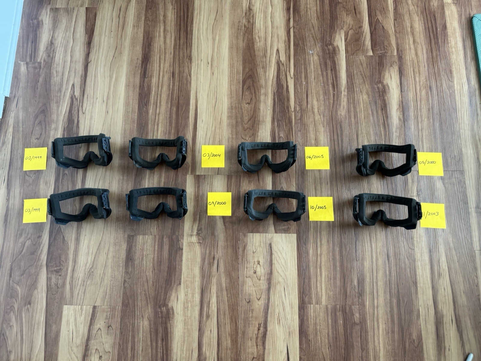 8 JT Spectra ProFlex Goggle Frames Lot - BLACK