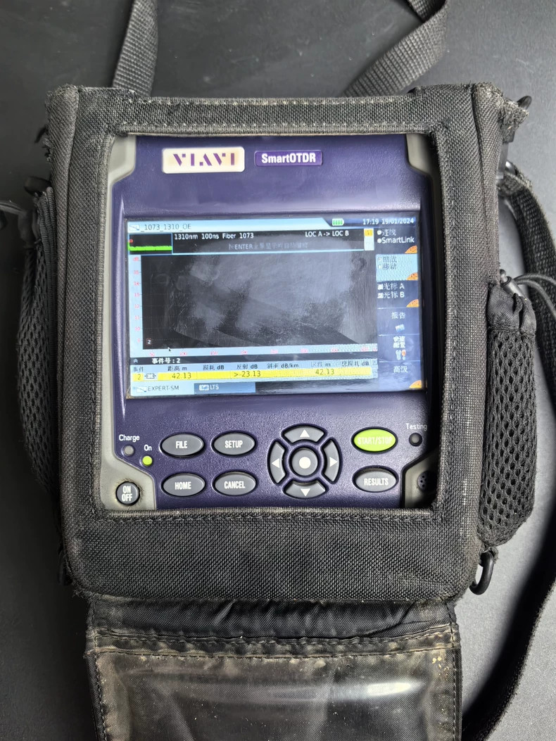 Used Tested In Good VIAVI SmartOTDR E126A optical time domain reflectometer
