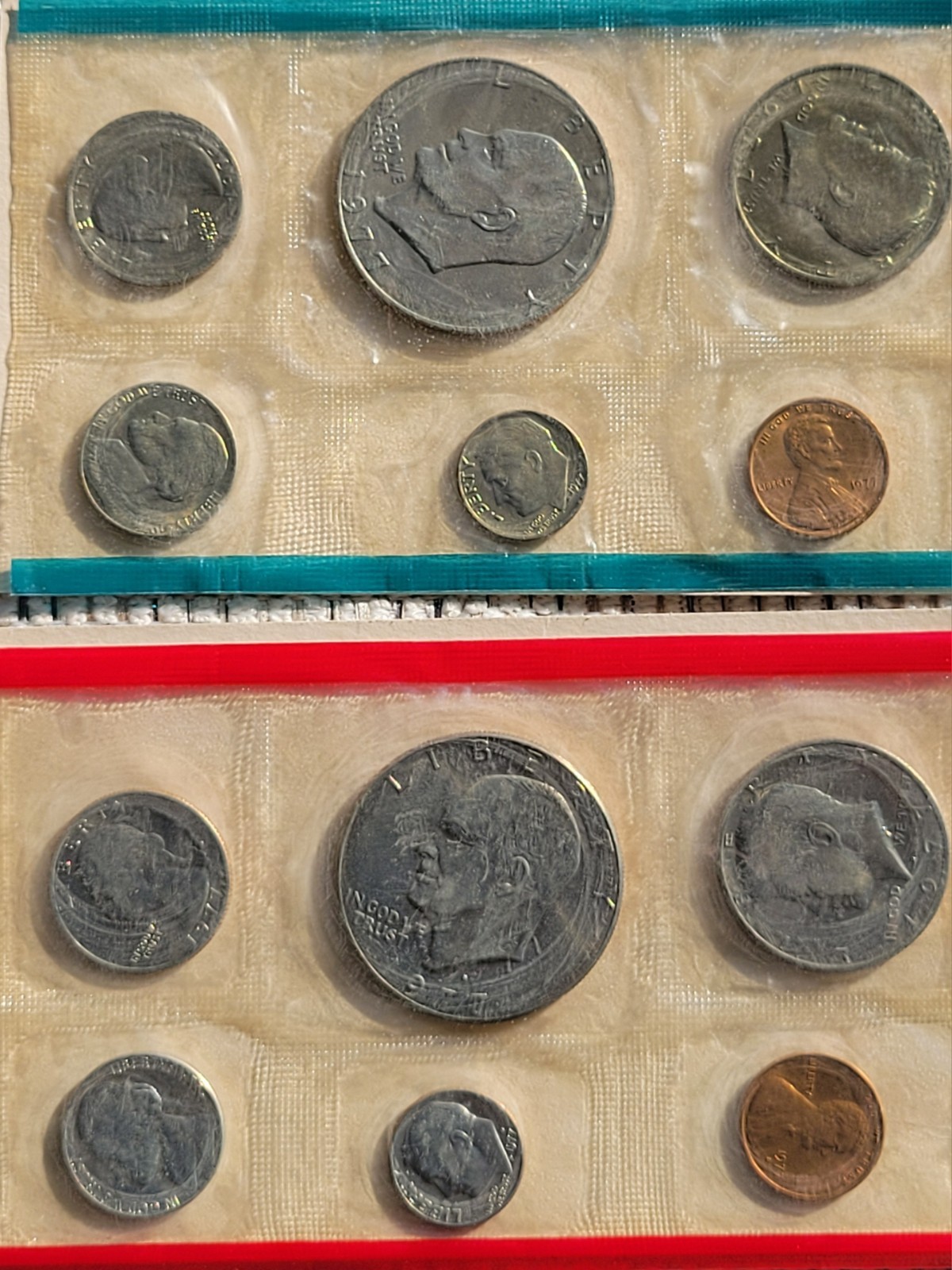 1977 P&D Uncirculated Mint Set. ( OGP ) Copper Nickel Clad