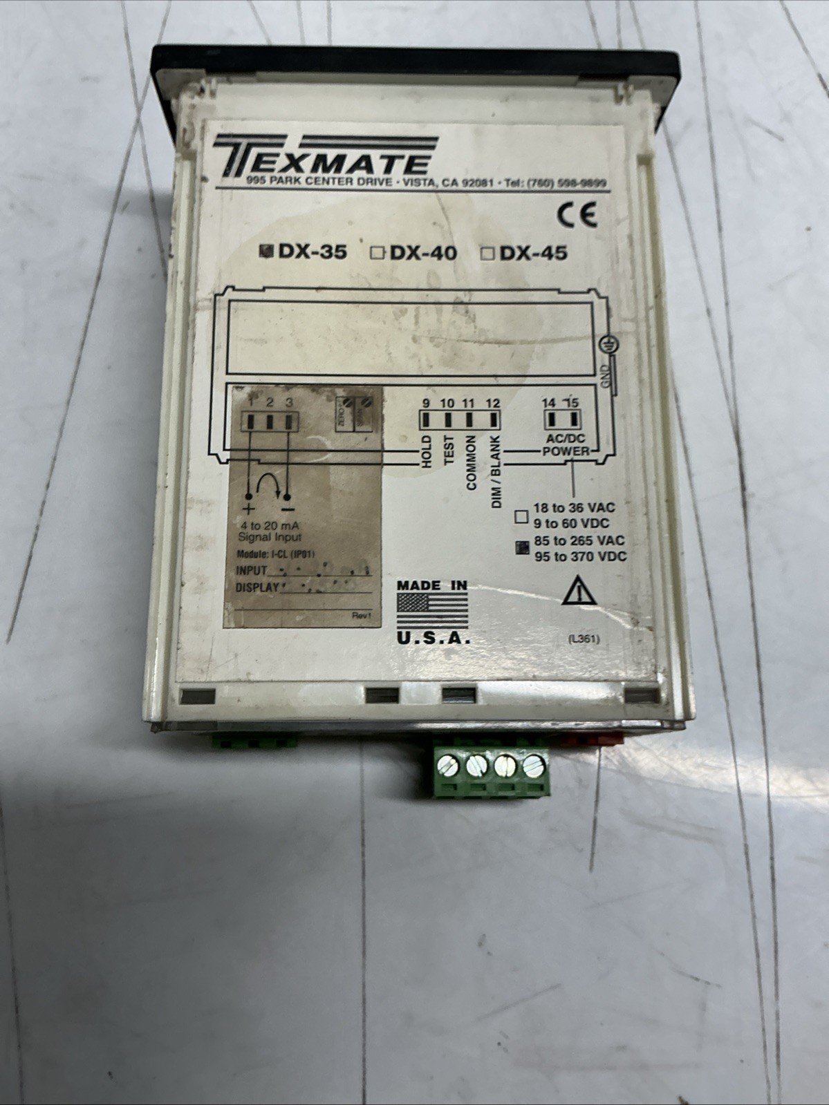Texmate DX-35 Pannel Meter AA-088