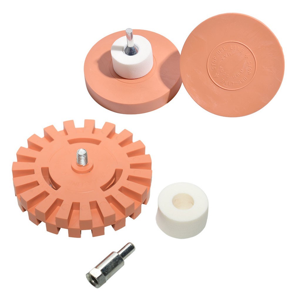 Automotive Sticker Removal Wheel Soft Rubber Design to Paint Finish