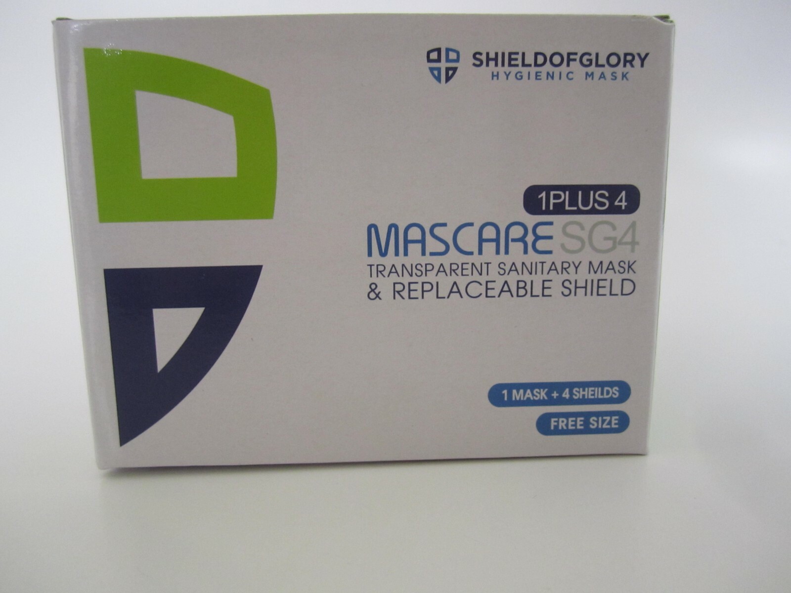 SHIELDOFGLORY Mascare SG4 Transparent Sanitary 1 Mask Plus 4 Shields