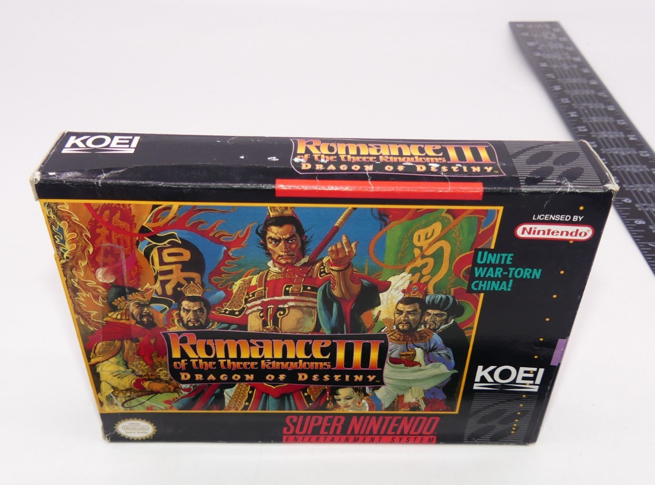 OEM Romance of The Three Kingdoms III Dragon of Destiny SNES Box No Game Super