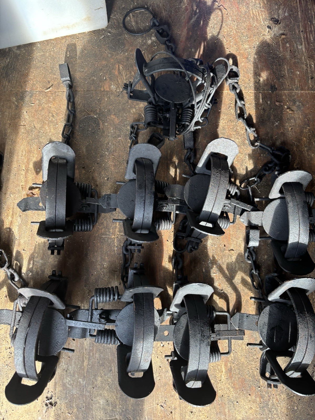 9 Used Duke 1 - 1/2 Coilspring Traps- Great Mink Trap