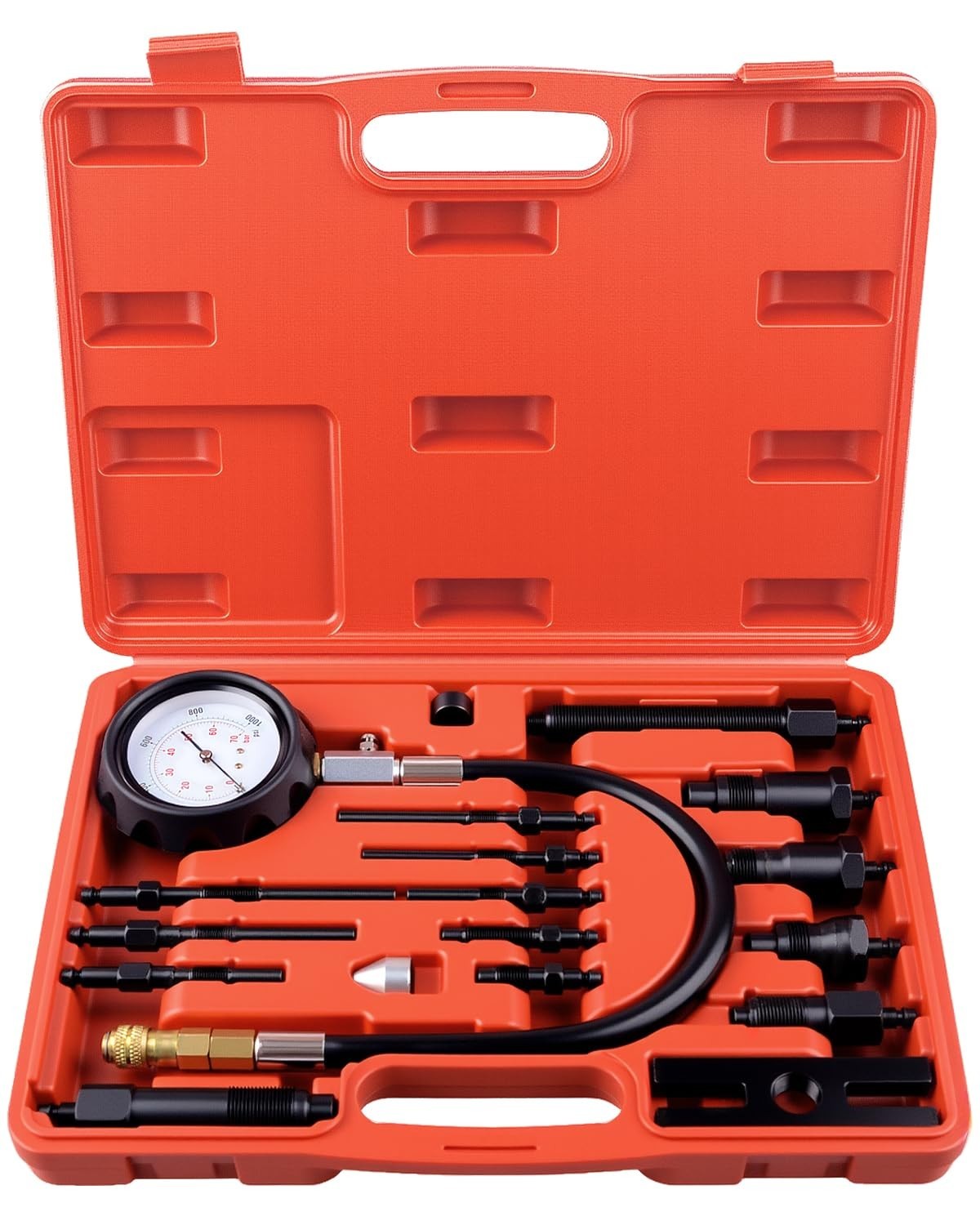 Professional Diesel Engine Compression Testing Set - Durable Steel Construction