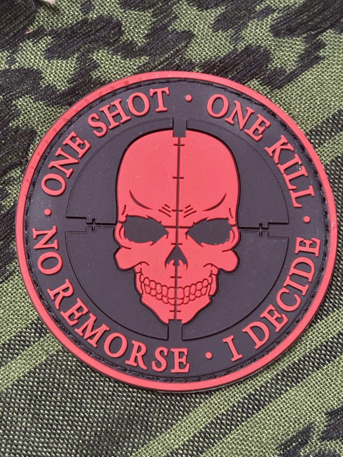 PvC 3D One Shot… Morale Tactical Hook And Loop Patch High Quality 3d