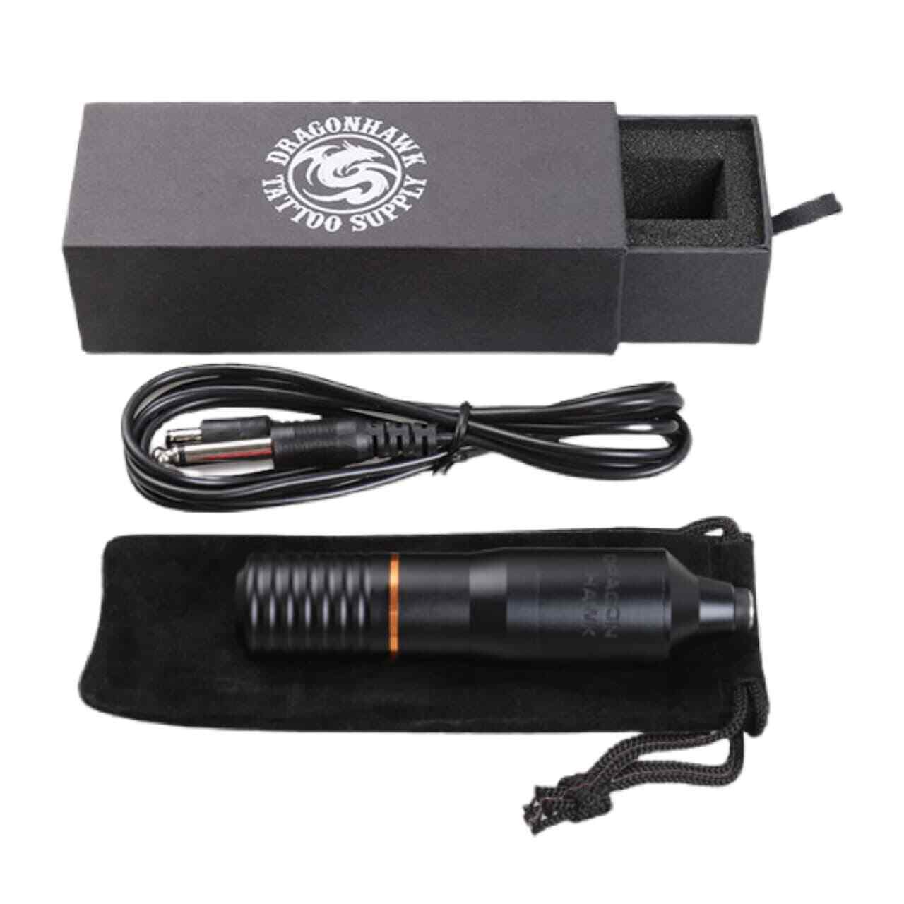 Dragonhawk Atom J2 Rotary Tattoo Machine Powerful Motor Black Color