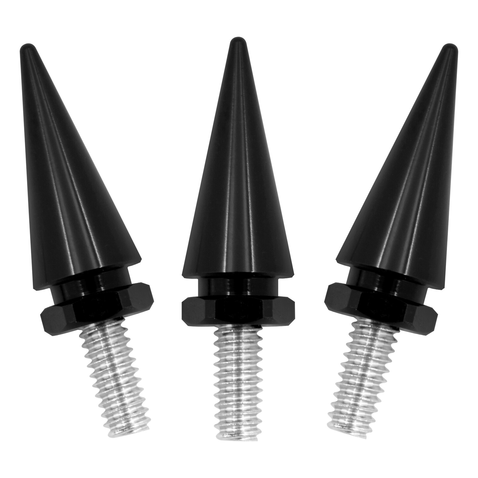 3xImpaler Spike Wind Black Screen Windshield Bolt For Electra Street Glide 96-13
