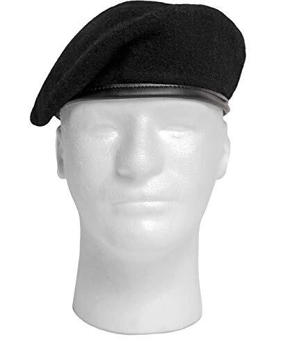 Rothco Black Wool Beret - 4907 - 7.75