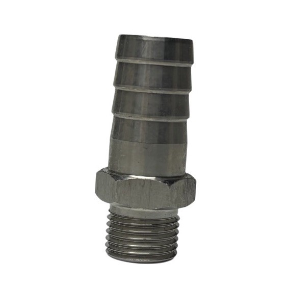M16X1.5 Male Thread To 16mm 5/8” Hose Barb Stainless Steel Fitting Adapter