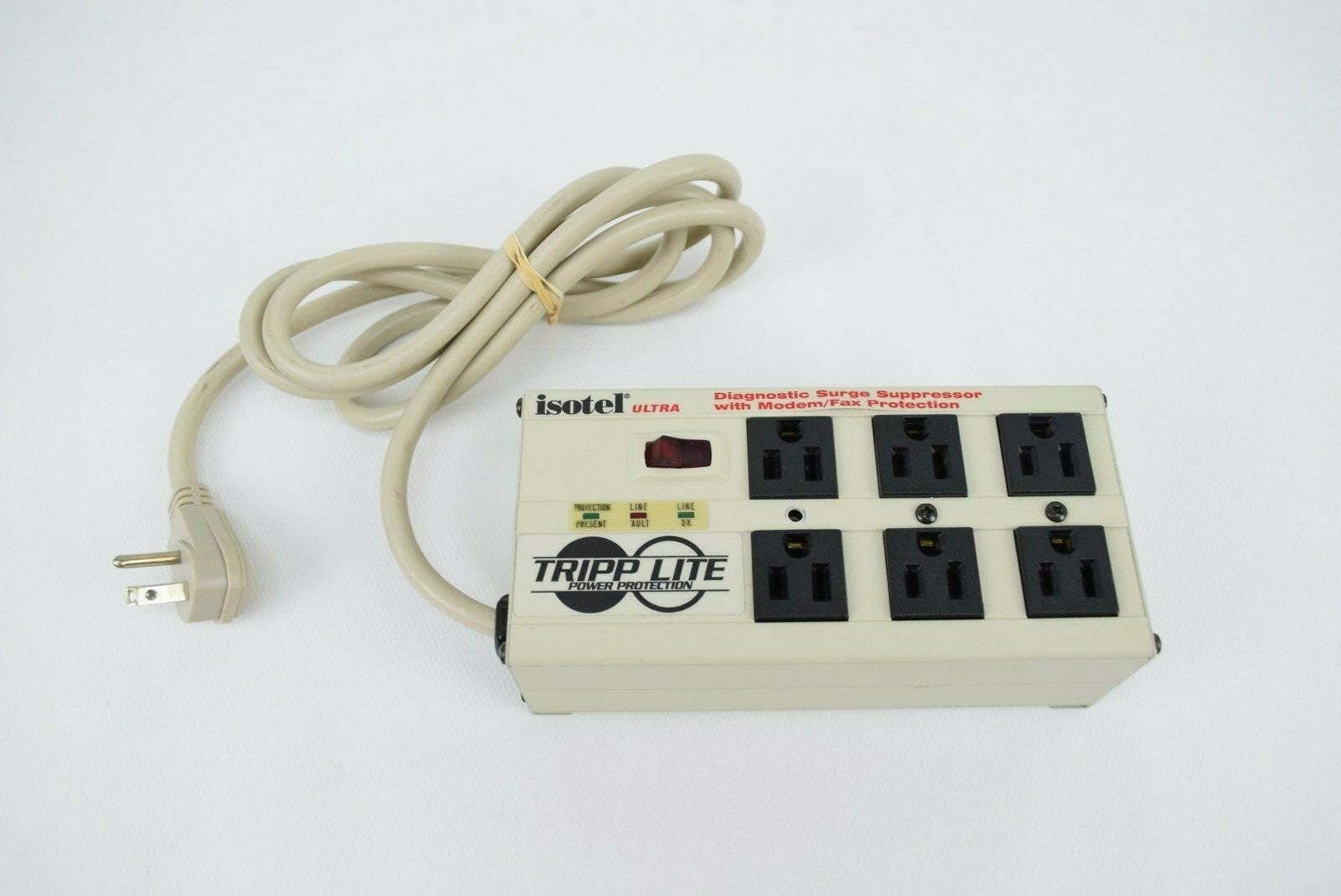 Tripp Lite ISOTEL 6 ULTRA Transient Voltage Surge Suppressor Power Strip