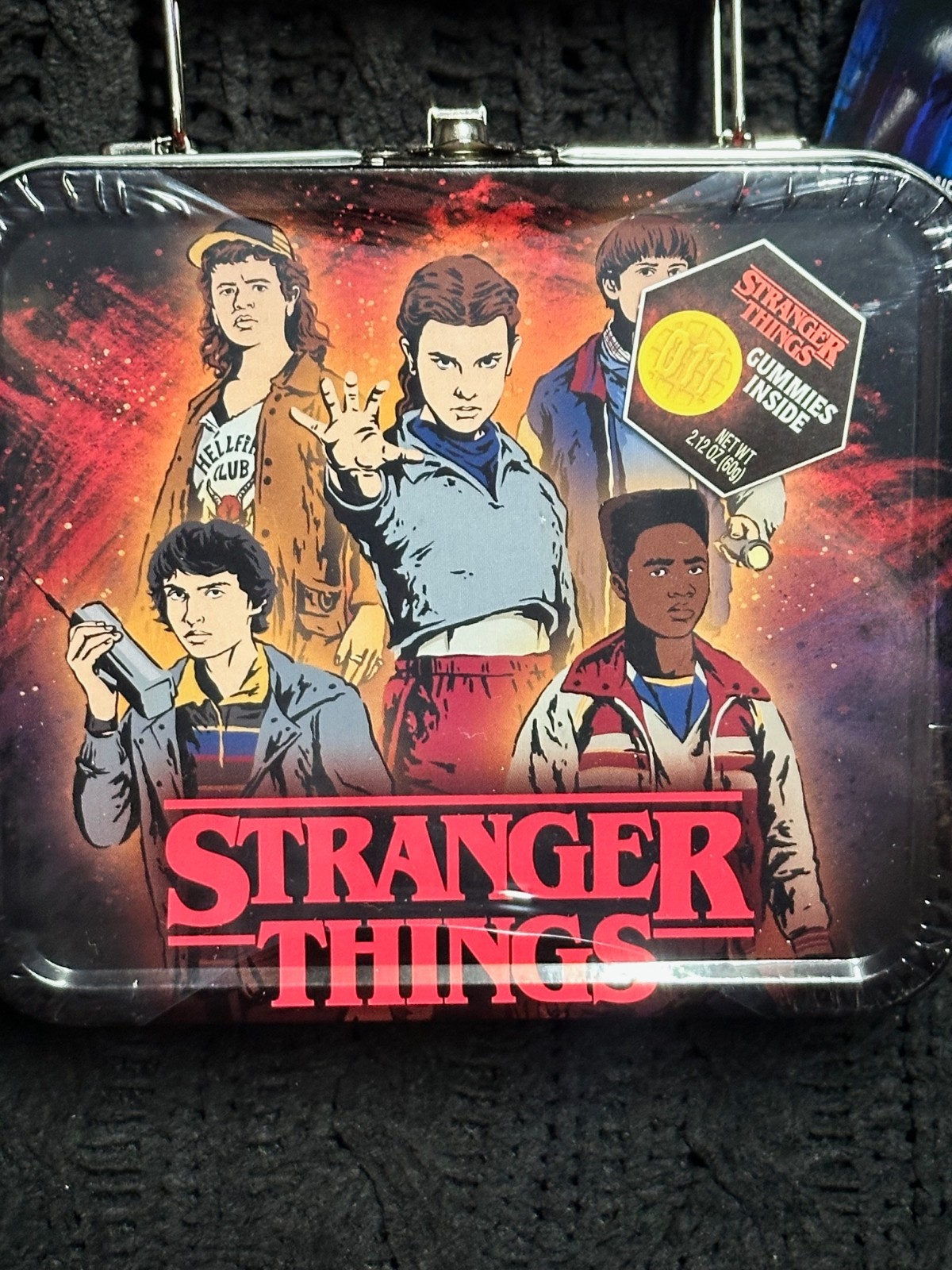 BRAND NEW - Stranger Things Mini 5" Tin Lunchbox w/ Gummy Candies FACTORY SEALED