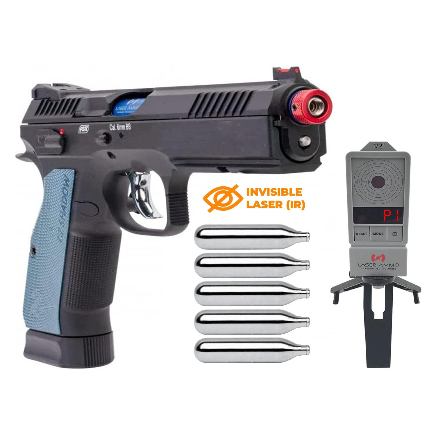 Laser Ammo CZ Shadow2 Recoil DryFire Pistol SIRT + IR Laser w/ 5 CO2 & LaserPET