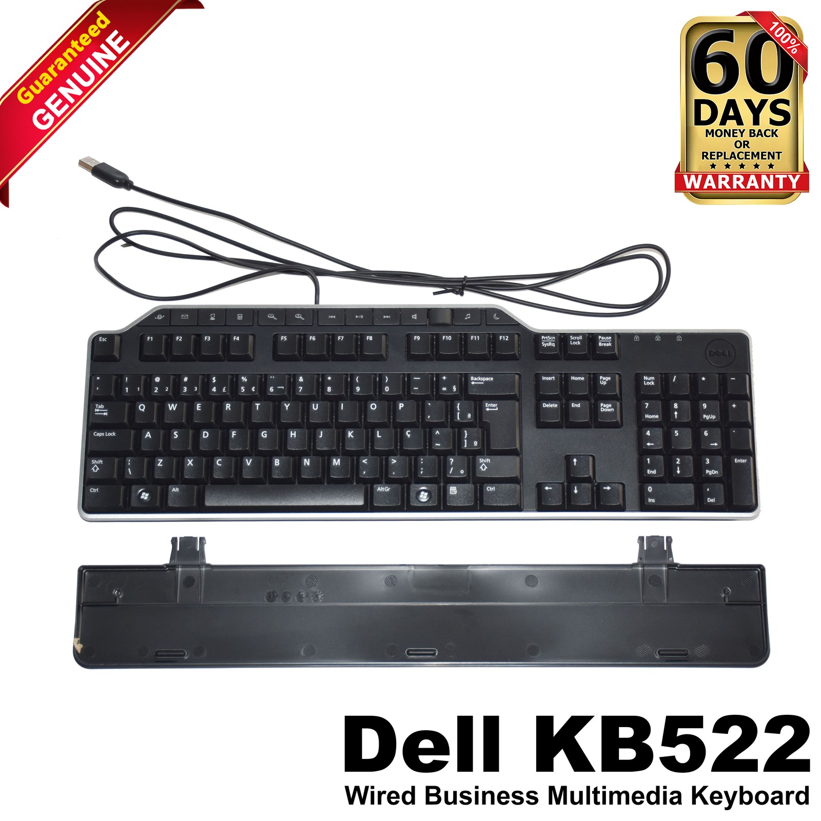 Dell KB522 Business Multimedia Portuguese Brazilian USB Keyboard NV3WH 0FRXW