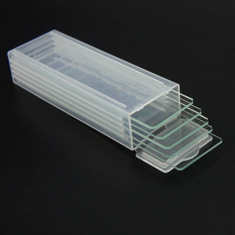 5pcs Reusable Laboratorial Single Concave Liquid Blank Microscope Glass Slides