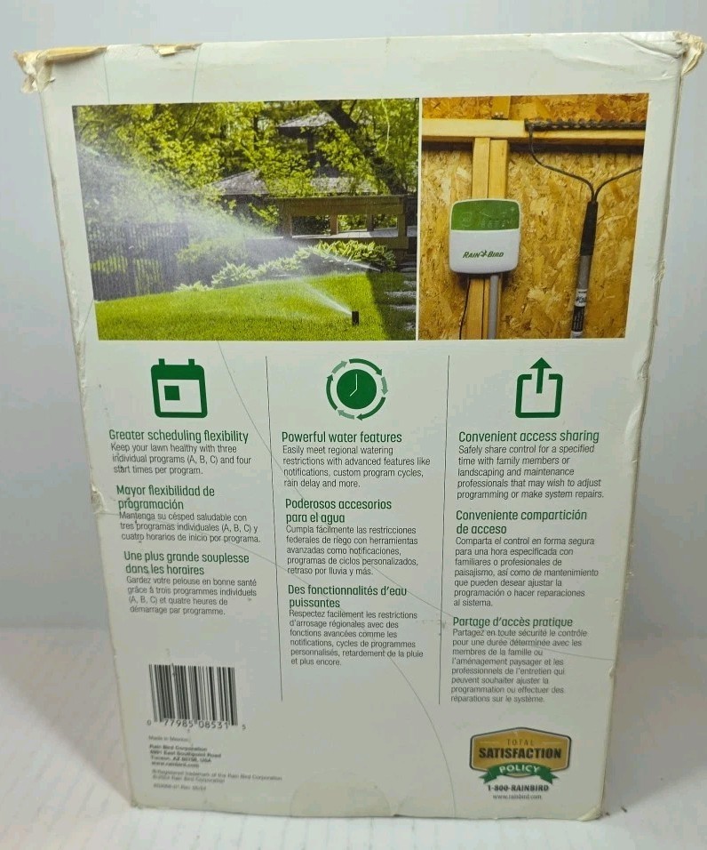 Rain Bird ARC6 6-Zone App Based Residential Smart Irrigation Controller Open Box
