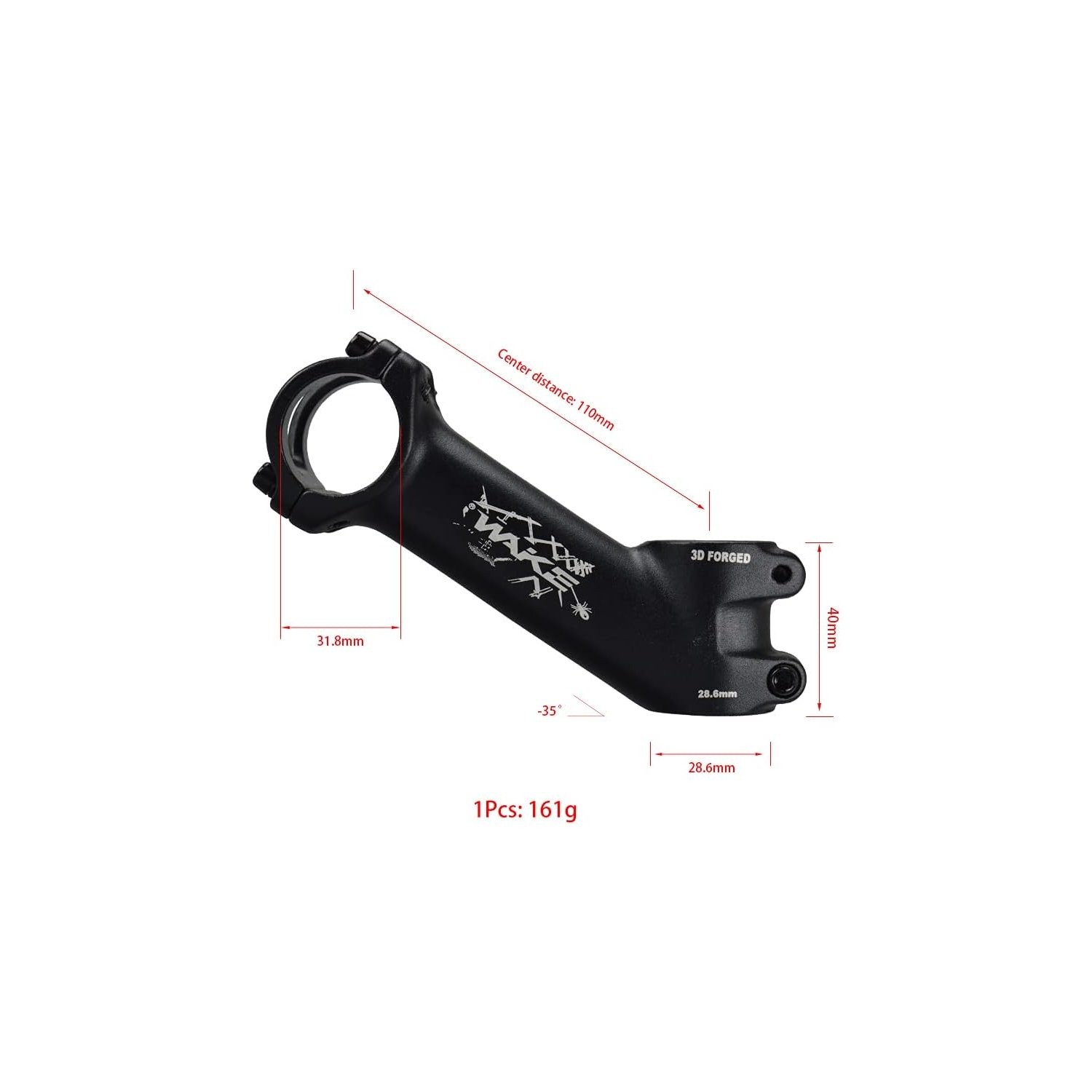 31.8mm Bike Stem 110mm Riser for Road Mountain Bikes DIY Modification