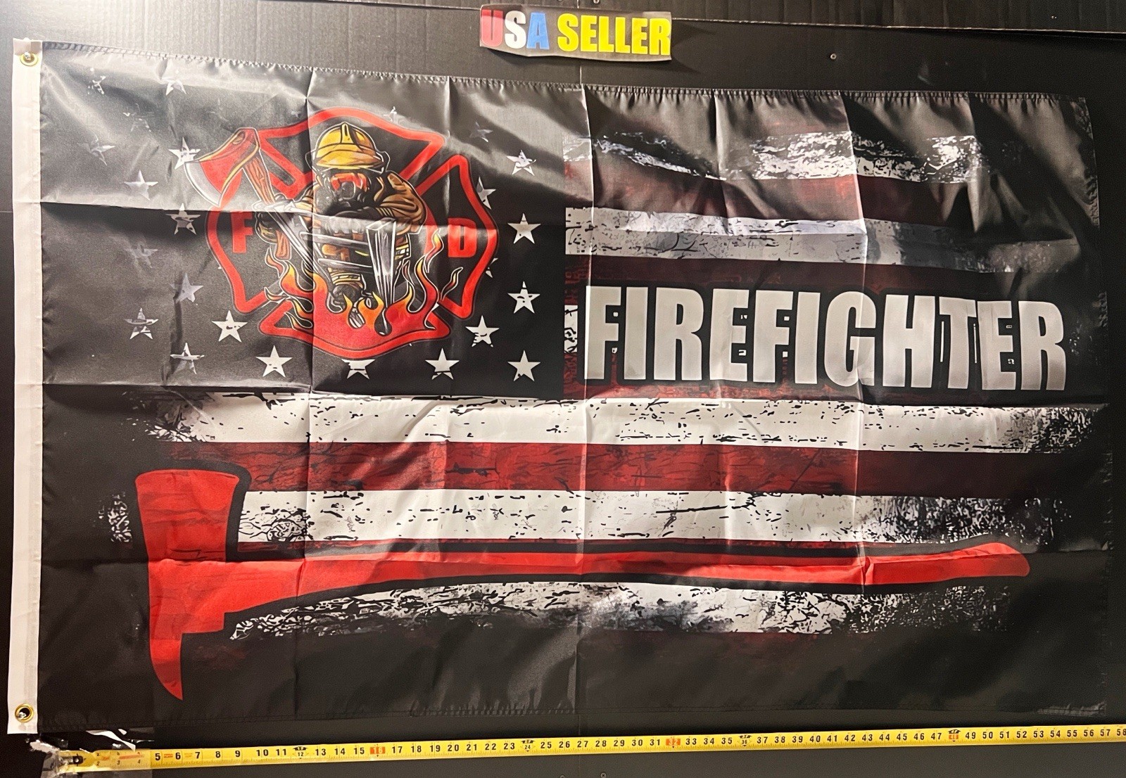 Firefighter First Responder Flag FREE USA SHIP Healthcare Hero America Sign 3x5’